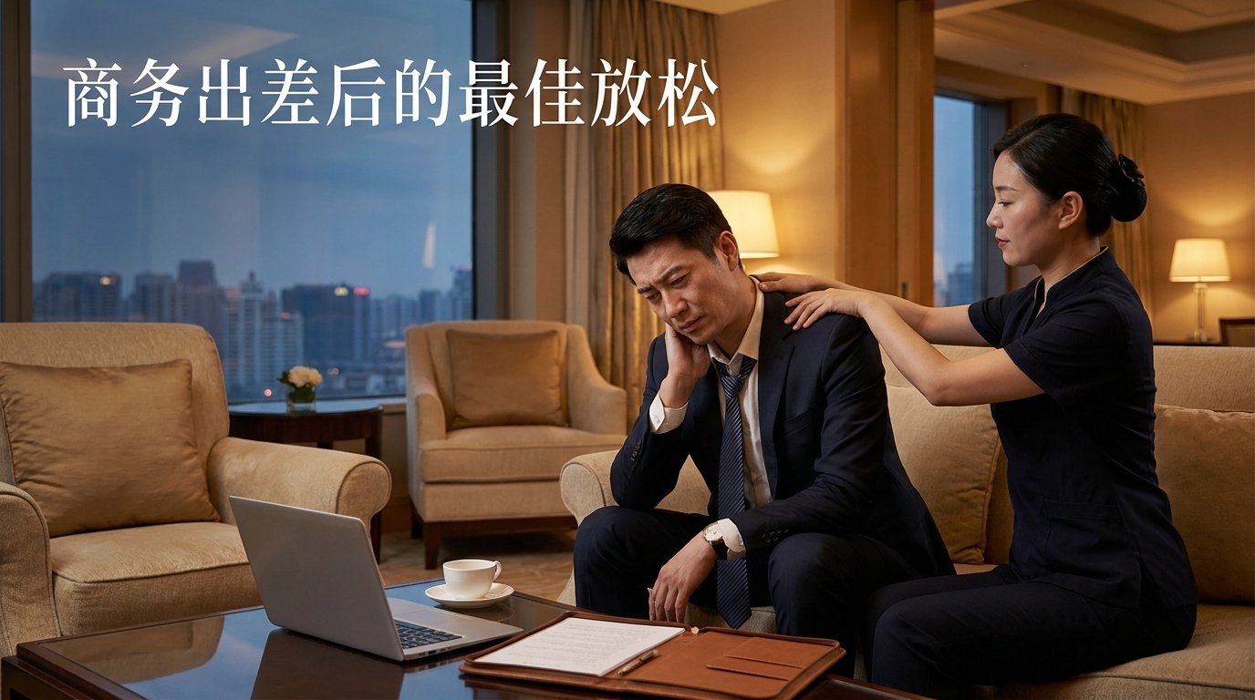 商务人士舒压放松按摩
