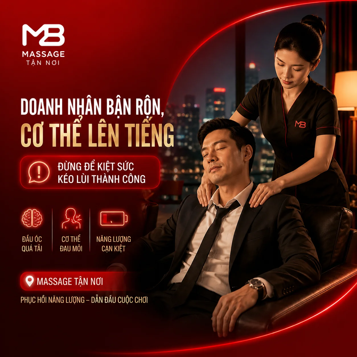 Massage phục hồi cơ bắp gym